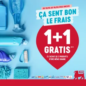 1+1 sur vos produits d'entretien préférés 🤩